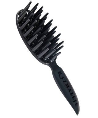Kazmaleje | KurlsPlus Detangler Paddle Comb - Black