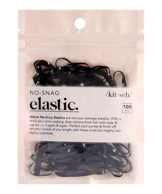 Kitsch | No-Snag Elastic 100pc - Black