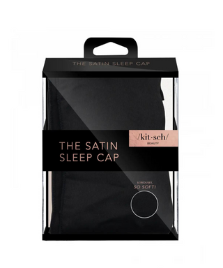 Kitsch | Satin Sleep Cap - Black